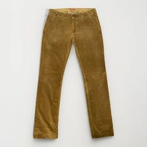 Robert Graham chino Slim Jim Corduroy Pants Camel Brown men’s Size 32 Western‎
